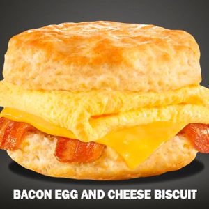 What Breakfast Food Am I? Carl\'s Jr. The Mile High Bacon, Egg & Cheese Biscuit