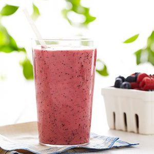What Breakfast Food Am I? Berry smoothie