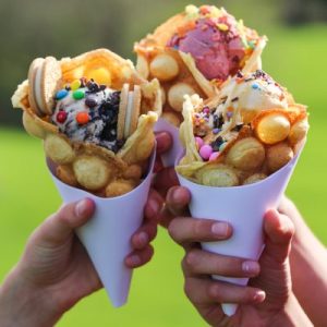 Pick Some Food and We’ll Reveal Which Continent You Should Really Live on Egg waffle ice cream cone