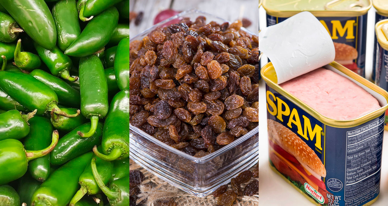 You got: Jalapenos, Raisins, and Spam! 🍕 Make a Pizza You Love and We’ll Guess What Food You Absolutely Hate