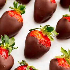 Chocolate Wellness Quiz Chocolate-dipped strawberries