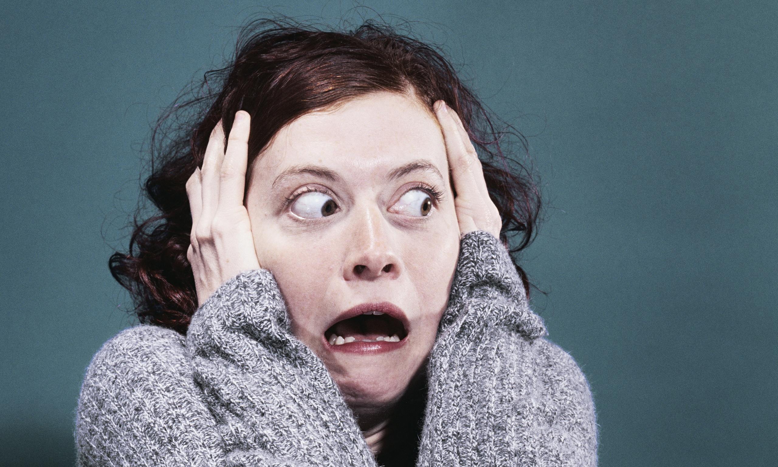 This Impossible Quiz Will Make Your Mind Sharper Scared woman