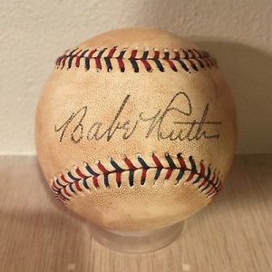 Can You Earn 1 Million Dollars in a Week? Signed Babe Ruth baseball