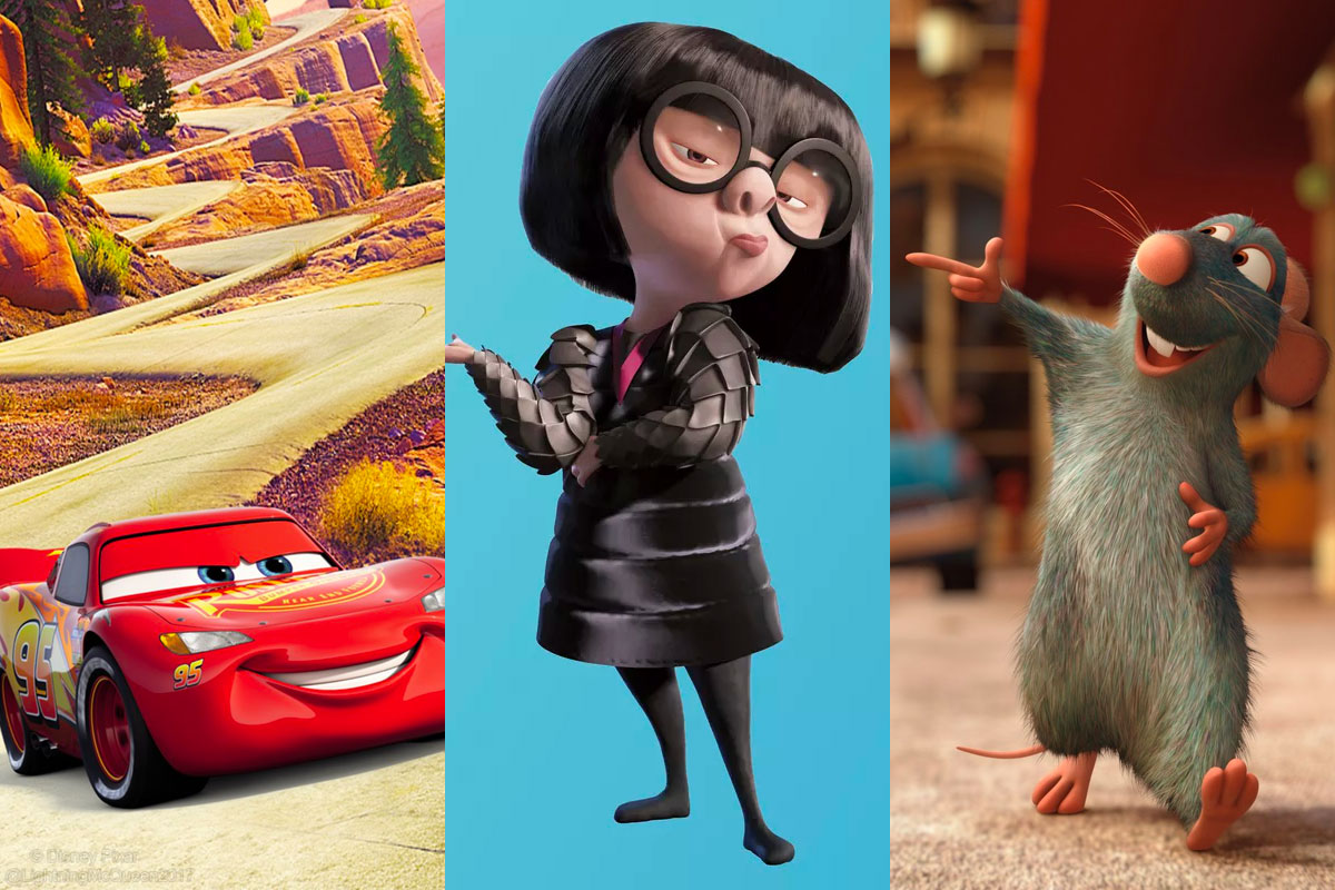 You got: Lightning McQueen, Edna Mode, and Remy! Which Three Pixar Characters Are You?