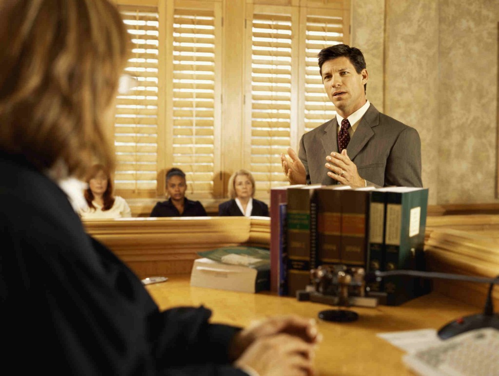 lawyer in court