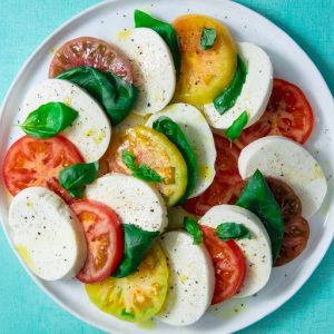 Pick Your Last Meal and We’ll Tell You What Age You Will Live to Caprese salad