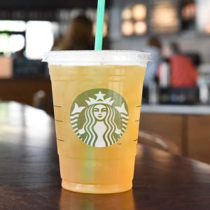 🍔 Plan a Dinner Party With Only Fast Food and We’ll Reveal Your Exact Age Iced black tea lemonade from Starbucks