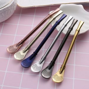 What Food Am I? Quiz Stainless Steel Spoon Straw