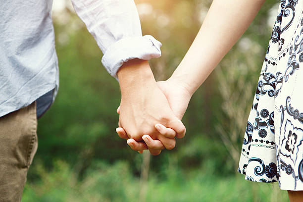Love Language Test couple holding hands