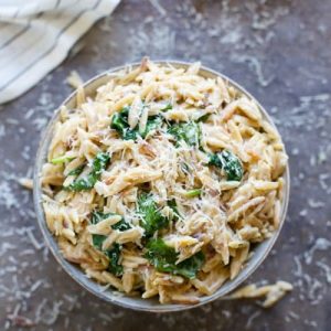 Pretend to Order an Expensive Meal and We’ll Guess How Old You Are Creamy spinach parmesan orzo