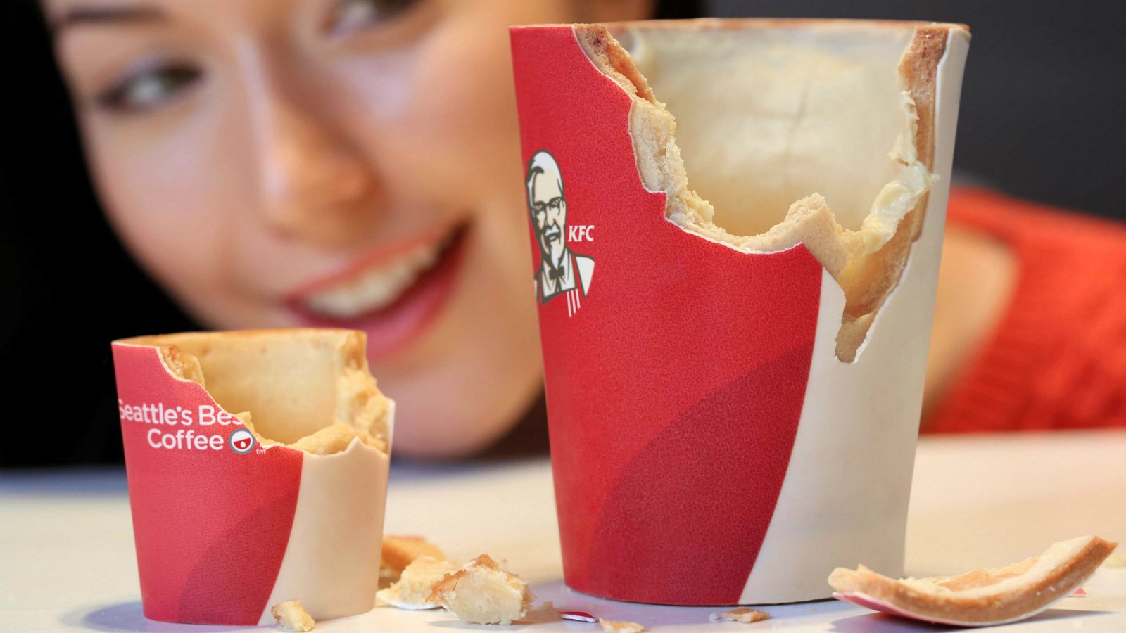 🍔 Feast on Fast Food Around the World and We’ll Reveal What Age You Will Live to Edible Coffee Cups from KFC1