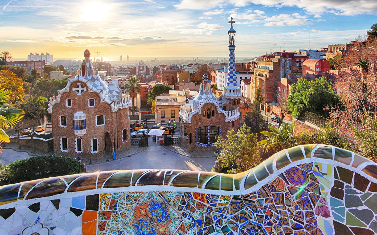 🌍 Most People Can’t Identify 14/21 of These European Flags — Can You? Barcelona   Park Guell, Spain