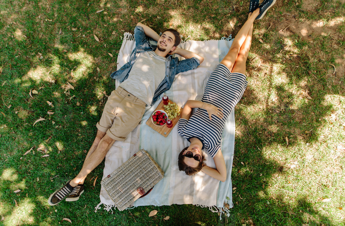 ❤ Can We Correctly Guess Your Relationship Status? couple on a picnic