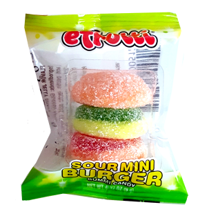 🍬 Eat Your Way Through a Retro Candy Shop and We’ll Guess Your Birthday Efrutti Sour Mini Burger Gummi Candy
