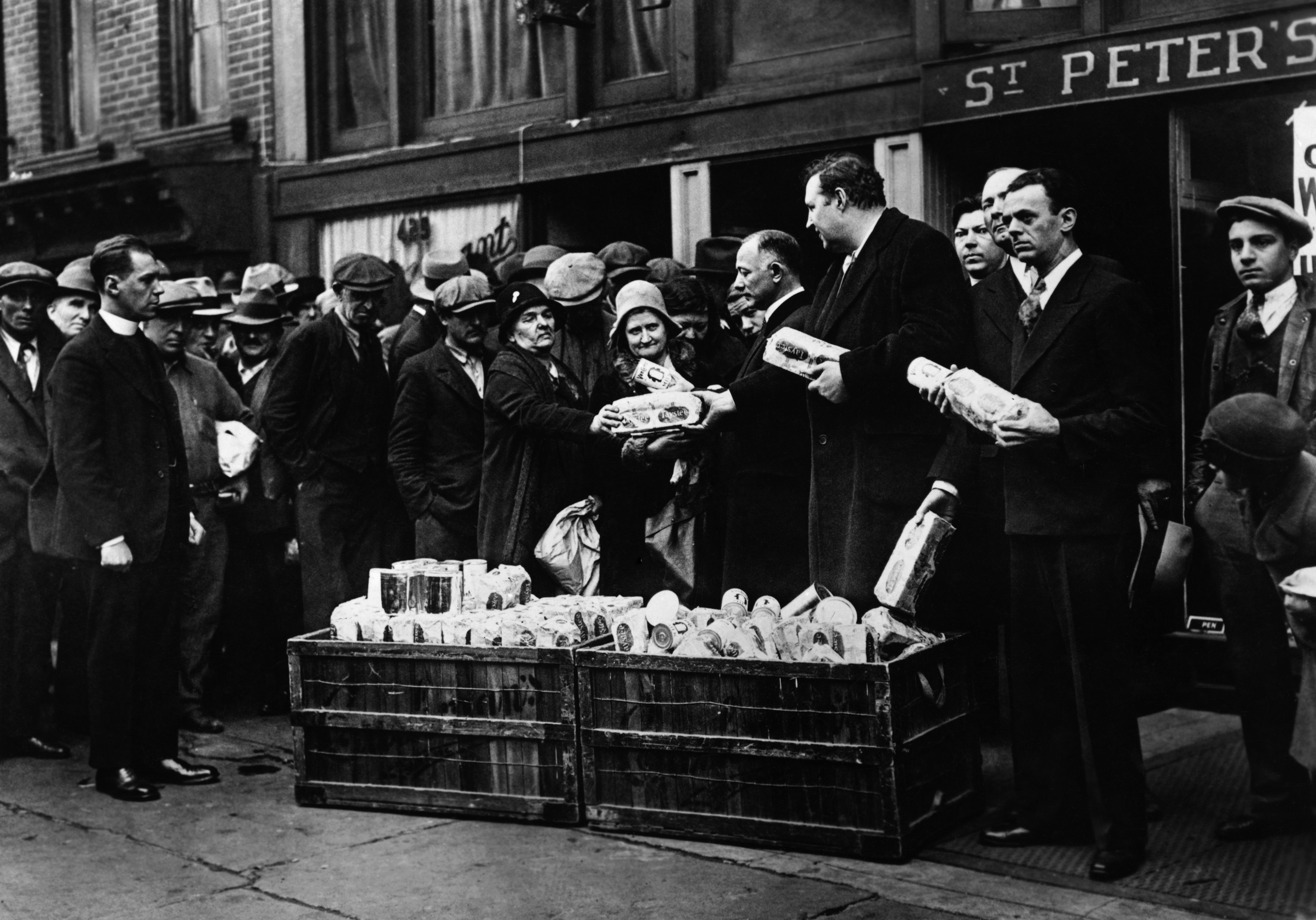 90% Of People Will Fail This Difficult History Test. Will You? Men Distributing Bread and Coffee to the Needy