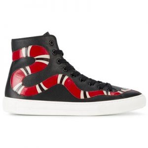 Pick Out Some Gucci Items and We’ll Tell You What Expensive City You Belong in Snake Embroidered Leather Hi-Top Sneakers