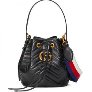 Pick Out Some Gucci Items and We’ll Tell You What Expensive City You Belong in GG Marmont quilted leather bucket bag