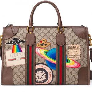 Pick Out Some Gucci Items and We’ll Tell You What Expensive City You Belong in Leather Courrier GG Supreme duffle bag