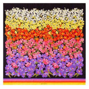 Pick Out Some Gucci Items and We’ll Tell You What Expensive City You Belong in Degradé flowers print silk scarf