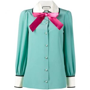 Pick Out Some Gucci Items and We’ll Tell You What Expensive City You Belong in Long sleeve pussy bow blouse