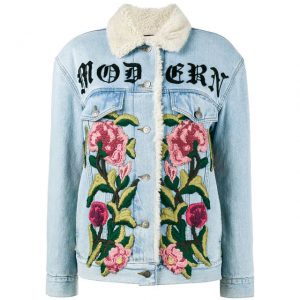 Pick Out Some Gucci Items and We’ll Tell You What Expensive City You Belong in Embroidered shearling denim jacket