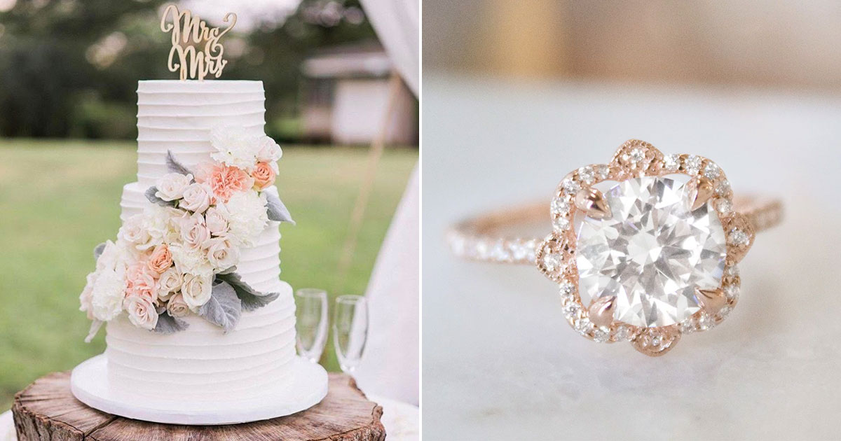 💍 We Know What Your Engagement Ring Will Look Like Based on the Wedding Cake You Design