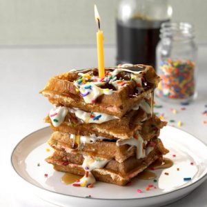 What Cake Am I? Stacked waffles