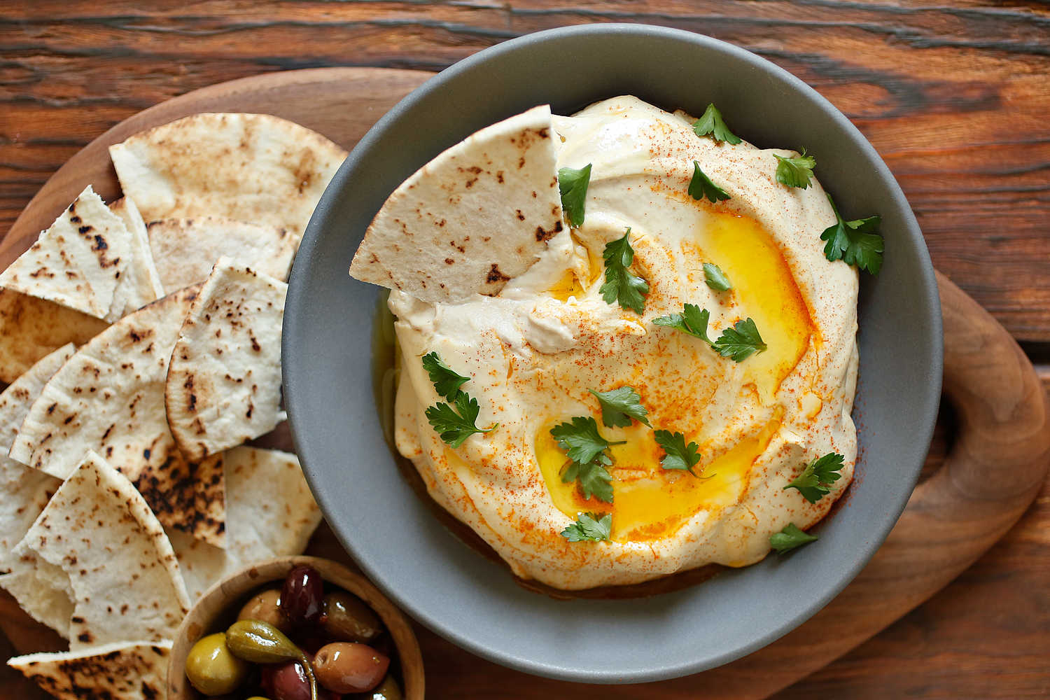 Sorry, You Can Eat Food Only If You Pass This Tricky Quiz Pita bread and hummus