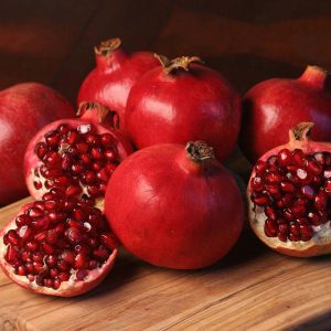 Fall-colored Food Quiz Pomegranate