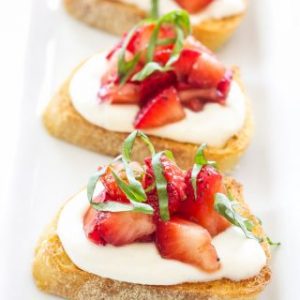 🍰 Your Dessert Choices Will Reveal Which Decade You Actually Belong in Strawberry crostini with whipped ricotta