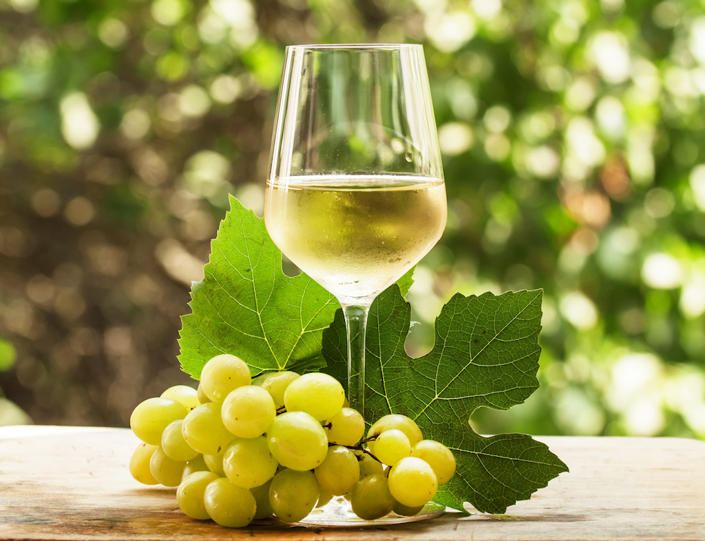 🍷 You Can Drink Wine Only If You Pass This Quiz Coid white wine and green grapes on natural blurred background