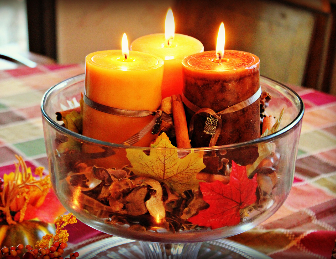 What Fall Food Are You? candle in autumn