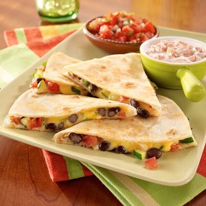 Can We Guess Your Age by Your Taste in Appetizers? Vegetable quesadillas