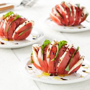 Can We Guess Your Age by Your Taste in Appetizers? Hasselback tomato caprese