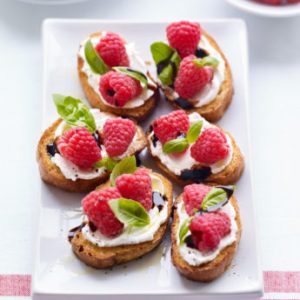 Can We Guess Your Age by Your Taste in Appetizers? Raspberry crostini