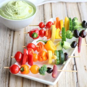 Can We Guess Your Age by Your Taste in Appetizers? Rainbow veggie kabobs