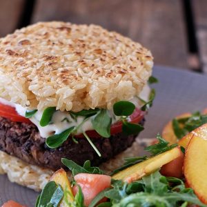 🍴 Design a Menu for Your New Restaurant to Find Out What You Should Have for Dinner Rice cake burger