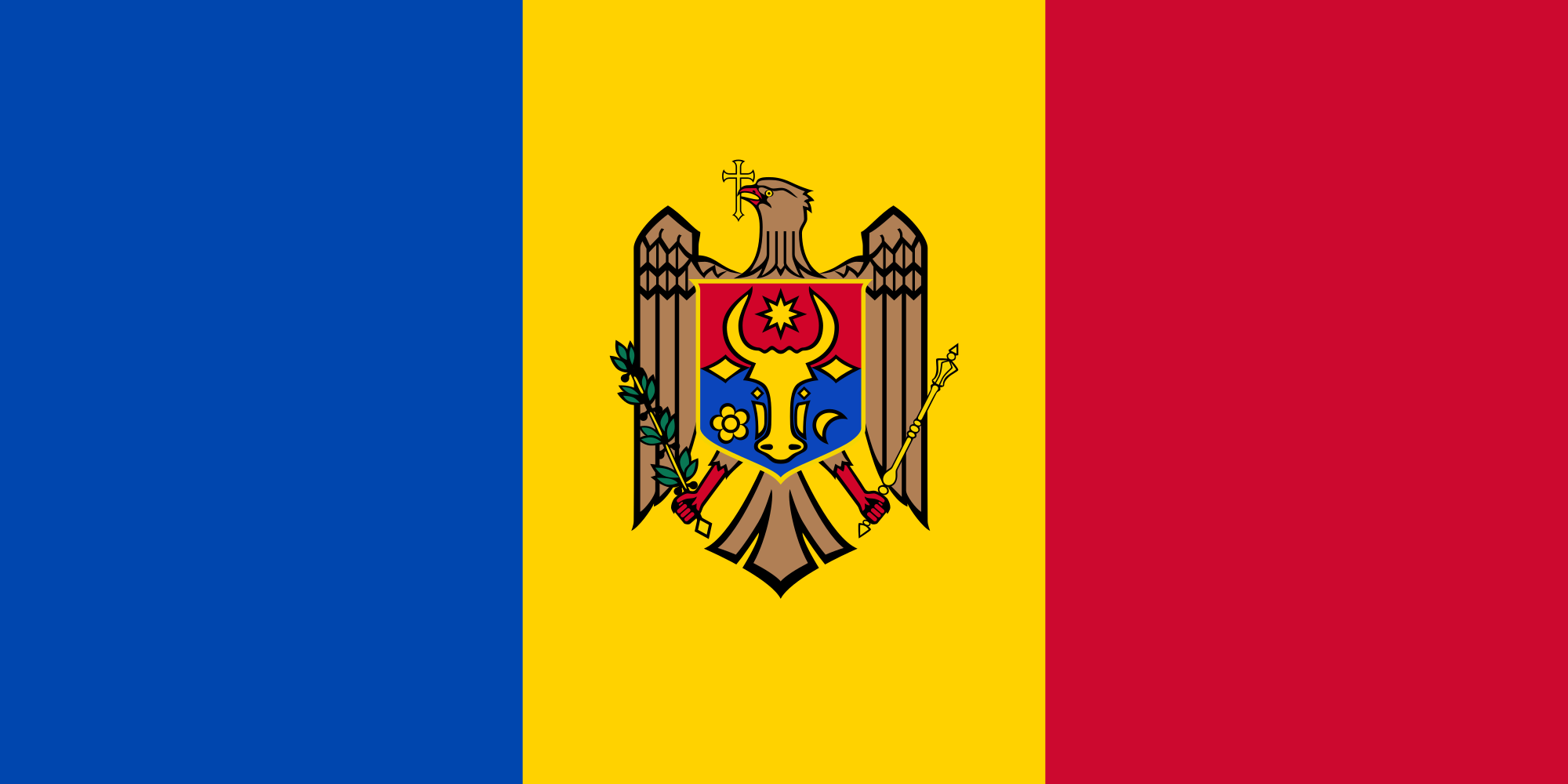 Hard European Flags Quiz Moldova flag