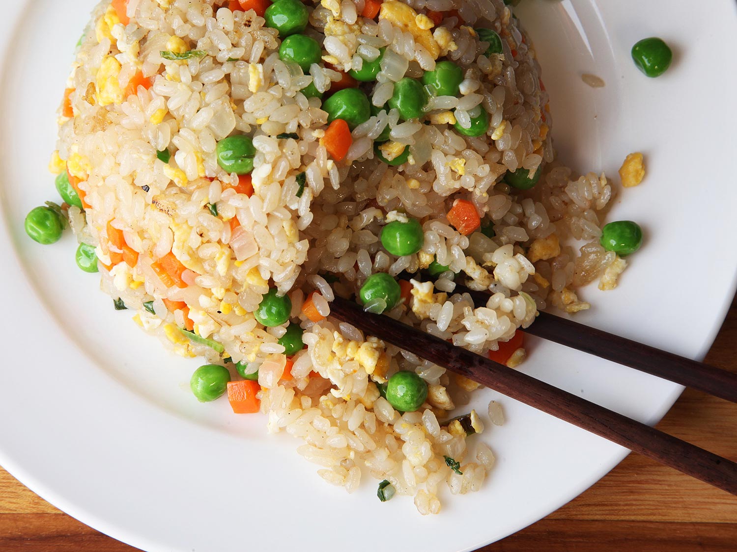 cooking Chinese fried rice