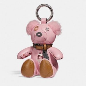 Put Together All-Pink Outfit & I'll Give You New Hairst… Quiz Coach Pink Leather Teddy Bear Purse Charm