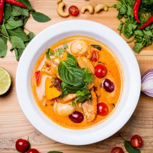 Can We Guess Your Age and Dream Job Based on What Thai Food You Order? Red curry with chicken