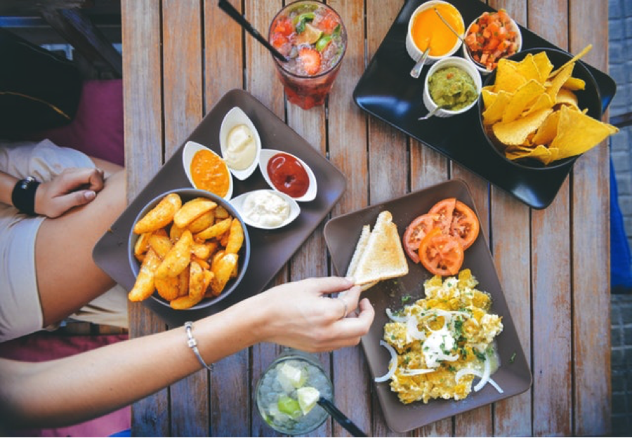 Take a Trip to New York City to Find Out Where You’ll Meet Your Soulmate lunch spread