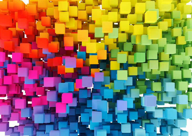This IQ Quiz Should Be Easy but Can You Get a Perfect Score? Close up of multicolored cubes