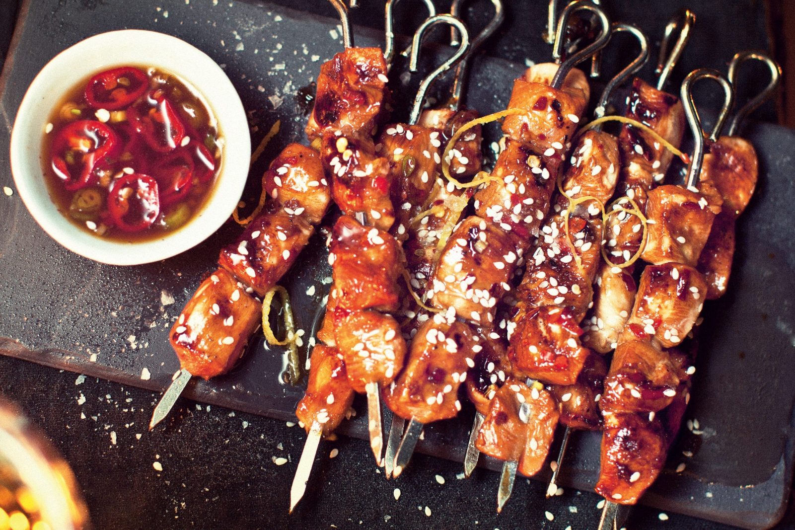 What Will Your Next Boyfriend Be Like? Make Some Tough Food Choices to Find Out Honey chicken kebabs
