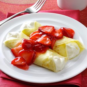 Pretend to Order an Expensive Brunch and We’ll Reveal Whether You’re More Millionaire or Billionaire Material Strawberries and cream crepes