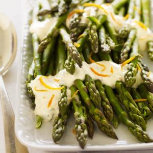Pretend to Order an Expensive Brunch and We’ll Reveal Whether You’re More Millionaire or Billionaire Material Asparagus with citrus sauce