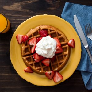 Food Quiz 🍓: What Dog Breed 🐶 Is Your Perfect Match? Strawberry waffles