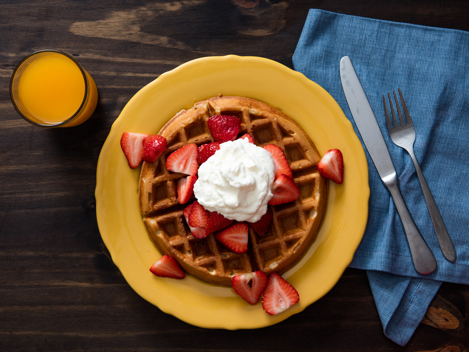 Pretend to Order an Expensive Brunch and We’ll Reveal Whether You’re More Millionaire or Billionaire Material Strawberry waffles