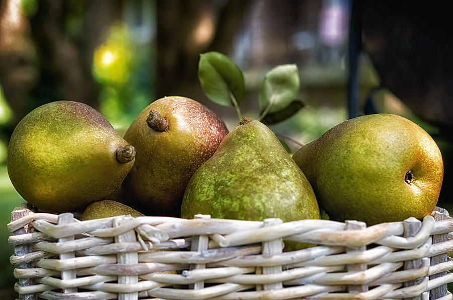 pears in a basket