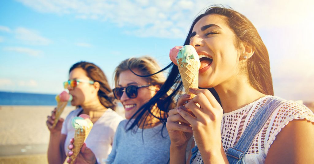 Have Fun Choosing 🍦 Cold Desserts to Find Out 🥶 What % Cold-Hearted You Are Friends Eating Ice Cream